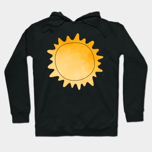 A Playful Bright Yellow Sunshine Pattern Of Positive Energy Hoodie